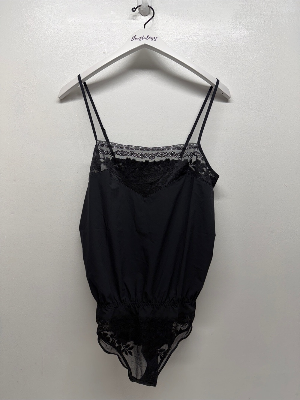 Simone Perele Teddy One Piece Lingerie Lace Cheeky Stretch Black Size Medium 2